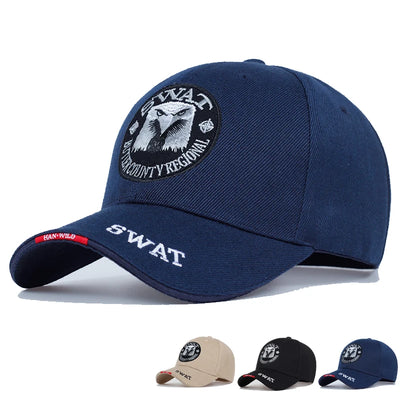 SWAT Tactical Baseball Cap – Embroidered Eagle, Unisex Snapback