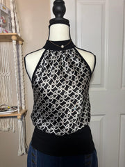 Vintage Chain Link Halter – Forever 21 Black & White