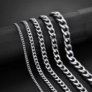 Unisex Cuban Chain Bracelet – Stainless Steel, 3–9MM