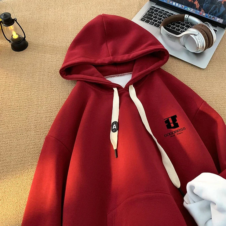 Unisex Hip-Hop Printed Hoodie – Loose Winter Streetwear Sweatshirt