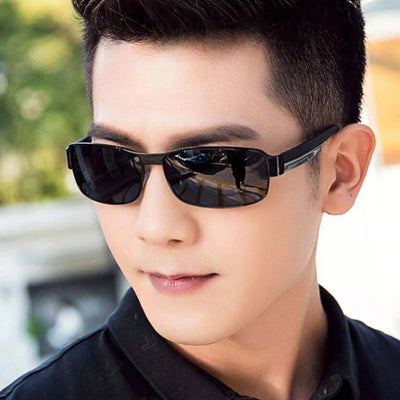 Men’s Polarized Sunglasses – Day & Night Vision, Anti-UV Driving Shades