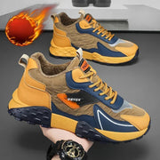 2025 Men’s Luxury Platform Sneakers – Winter Cotton Running Shoes (Plus Size)