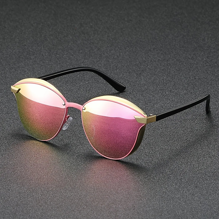 Unisex Gold Frame Sunglasses – High-Quality Outdoor Eyewear