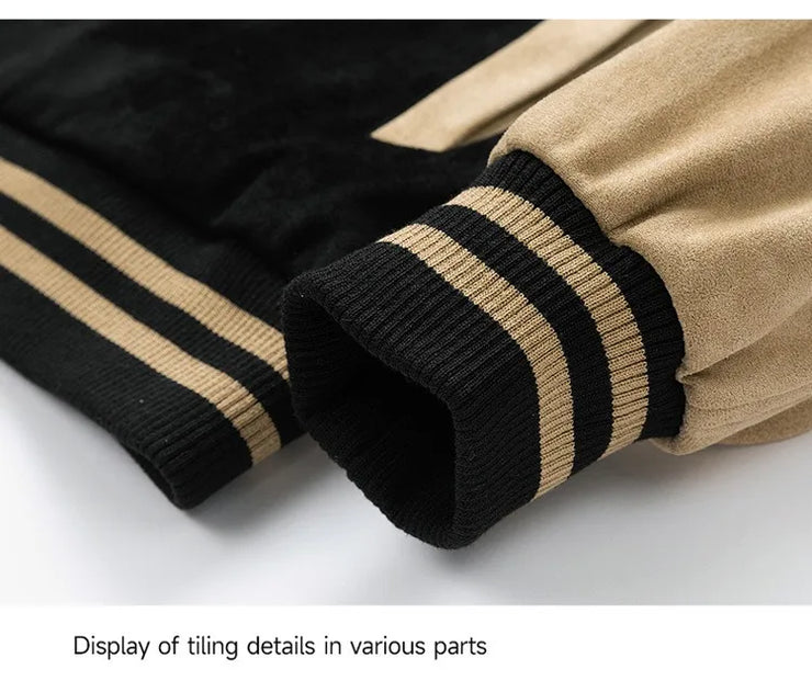 Men’s Embroidered Baseball Jacket – High Street Bomber Coat