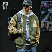 Men’s Embroidered Baseball Jacket – High Street Bomber Coat