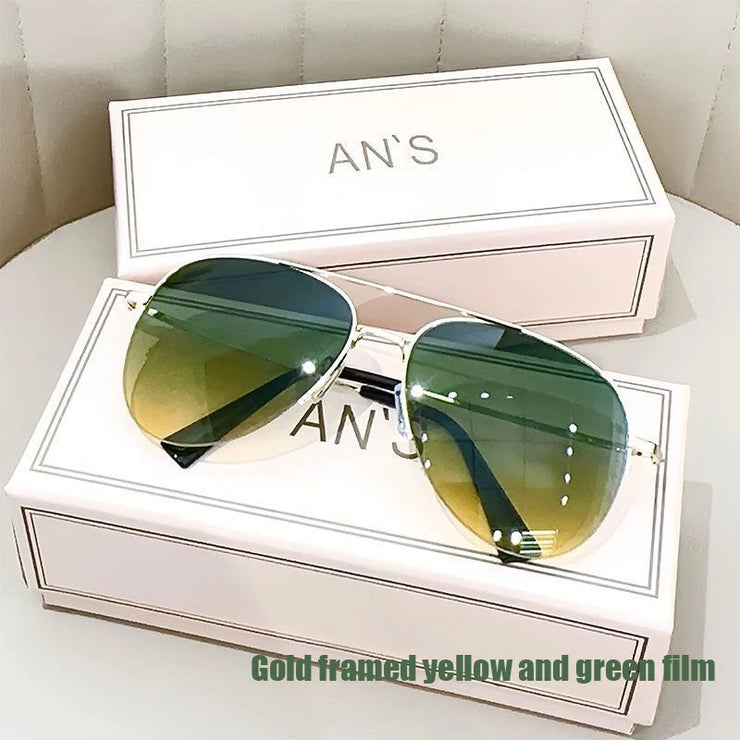 Men’s Brown Polarized Sunglasses – Large Frame Driving Shades