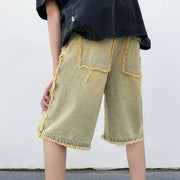 Men’s Wide-Leg Denim Shorts – High Street Baggy Summer Jeans