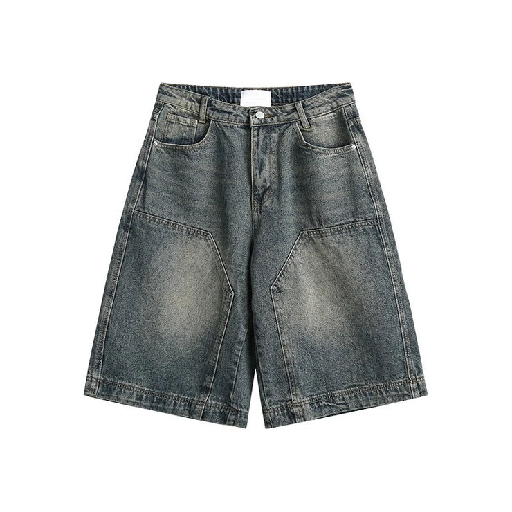 Y2K Vintage Baggy Jean Shorts – Unisex Wide-Leg Denim Jorts
