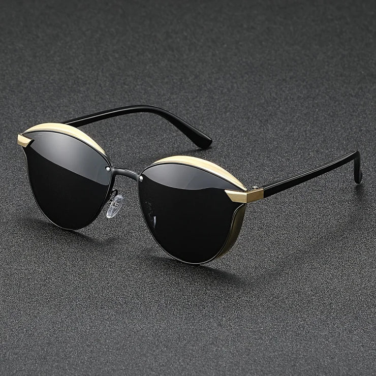 Unisex Gold Frame Sunglasses – High-Quality Outdoor Eyewear