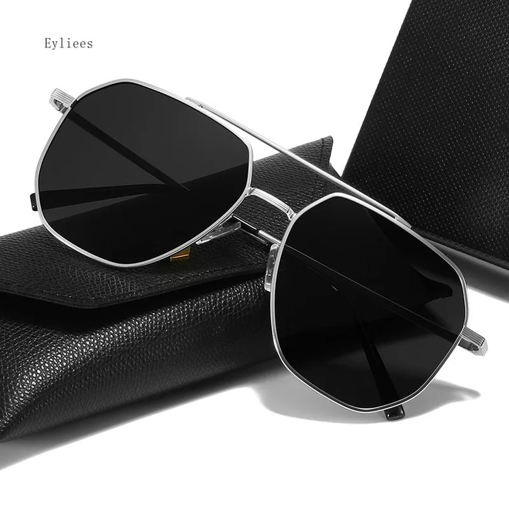 Luxury Polarized Aviator Sunglasses – Vintage Mirror Lens, Unisex