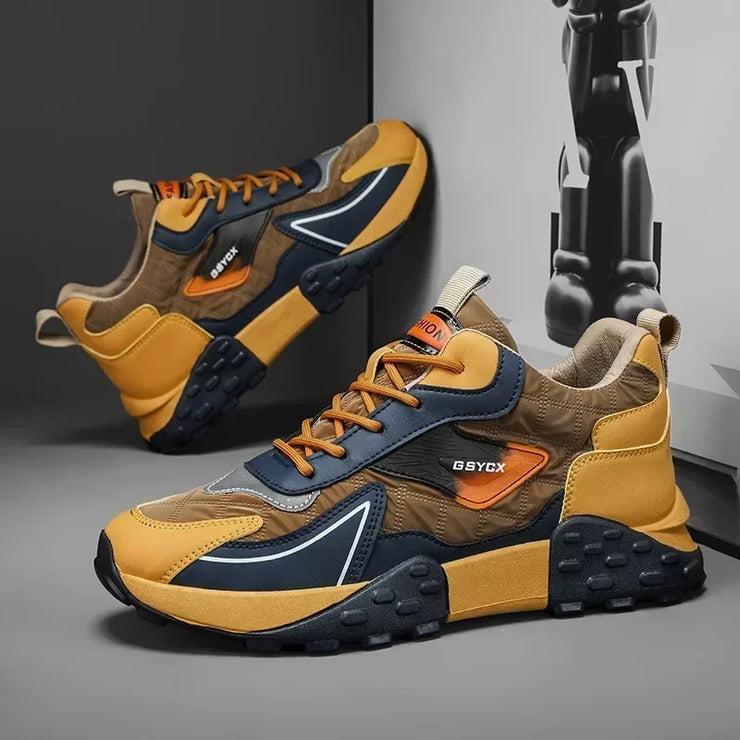 2025 Men’s Luxury Platform Sneakers – Winter Cotton Running Shoes (Plus Size)