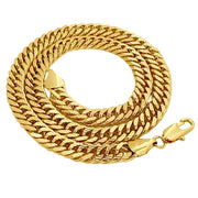 Men’s 10MM 24K Gold Chain – Carved Gear Design, 60CM