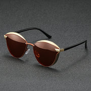 Unisex Gold Frame Sunglasses – High-Quality Outdoor Eyewear