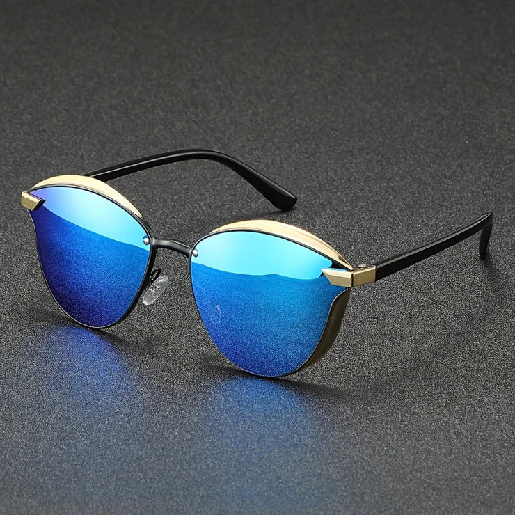 Unisex Gold Frame Sunglasses – High-Quality Outdoor Eyewear