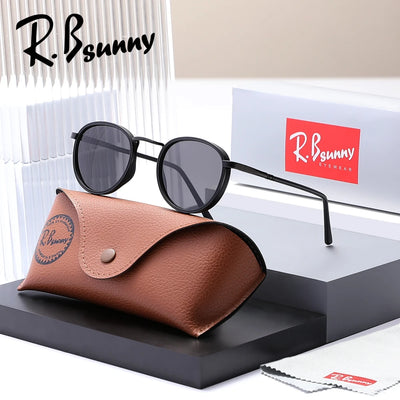 Retro Round Polarized Sunglasses – UV400 Unisex Driving Glasses