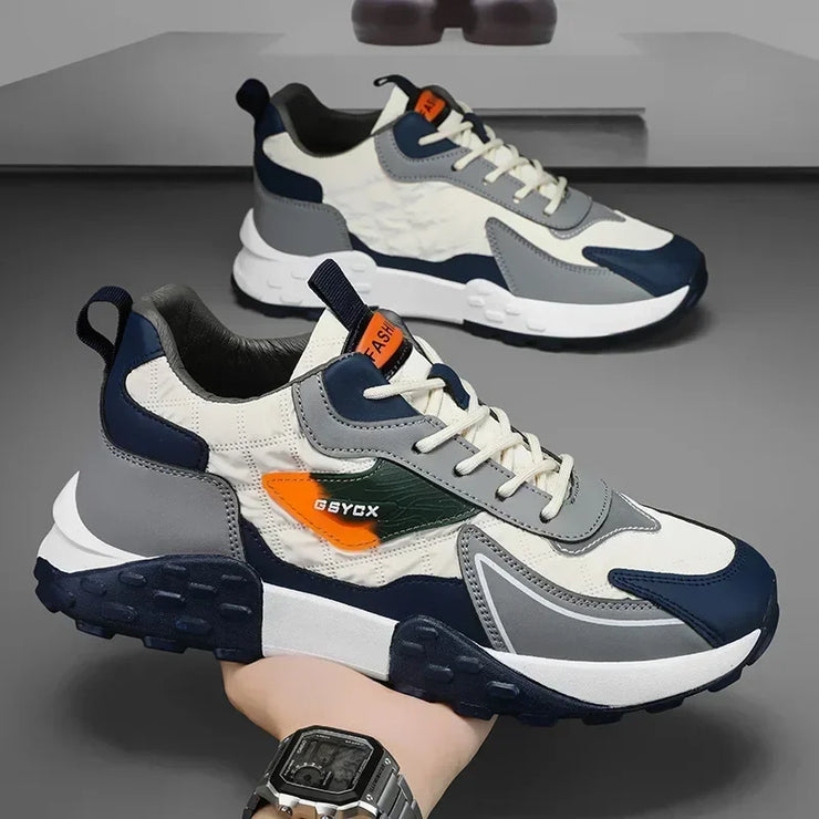 2025 Men’s Luxury Platform Sneakers – Winter Cotton Running Shoes (Plus Size)