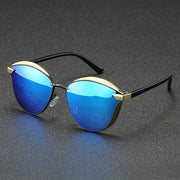 Unisex Gold Frame Sunglasses – High-Quality Outdoor Eyewear