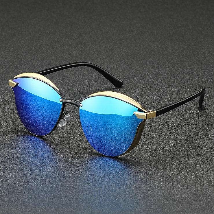 Unisex Gold Frame Sunglasses – High-Quality Outdoor Eyewear
