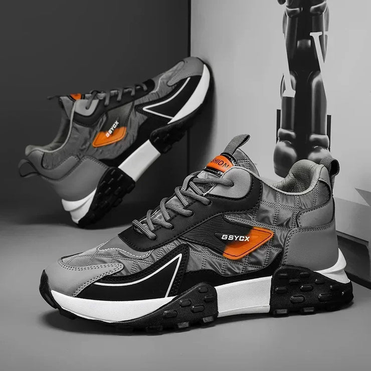 2025 Men’s Luxury Platform Sneakers – Winter Cotton Running Shoes (Plus Size)