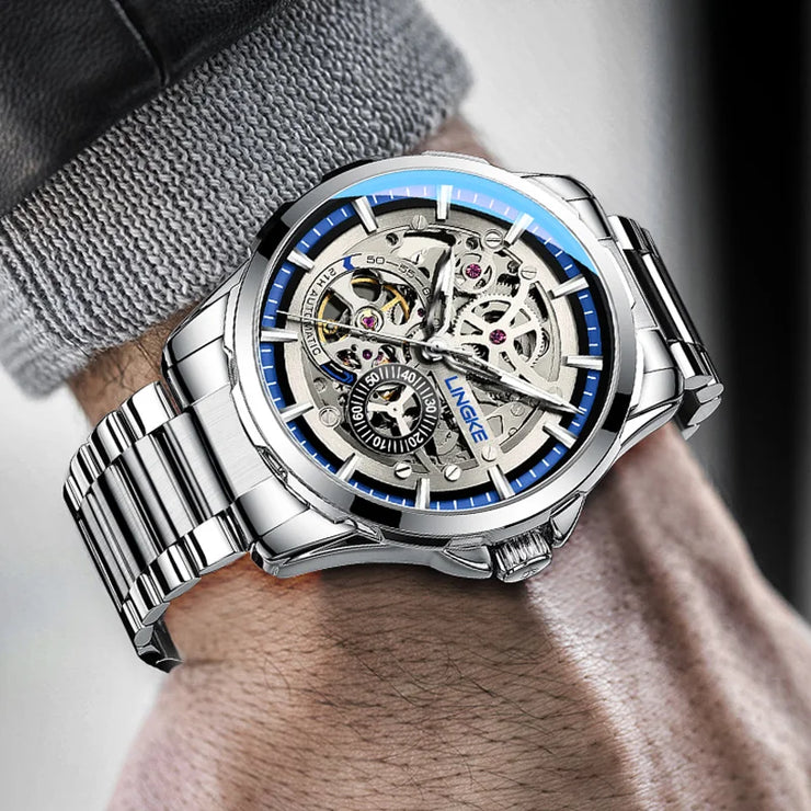2024 Men’s Multifunctional Chronograph Watch – Original, Waterproof, Luminous Quartz Wristwatch.