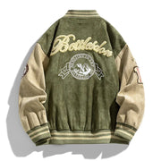 Men’s Embroidered Baseball Jacket – High Street Bomber Coat