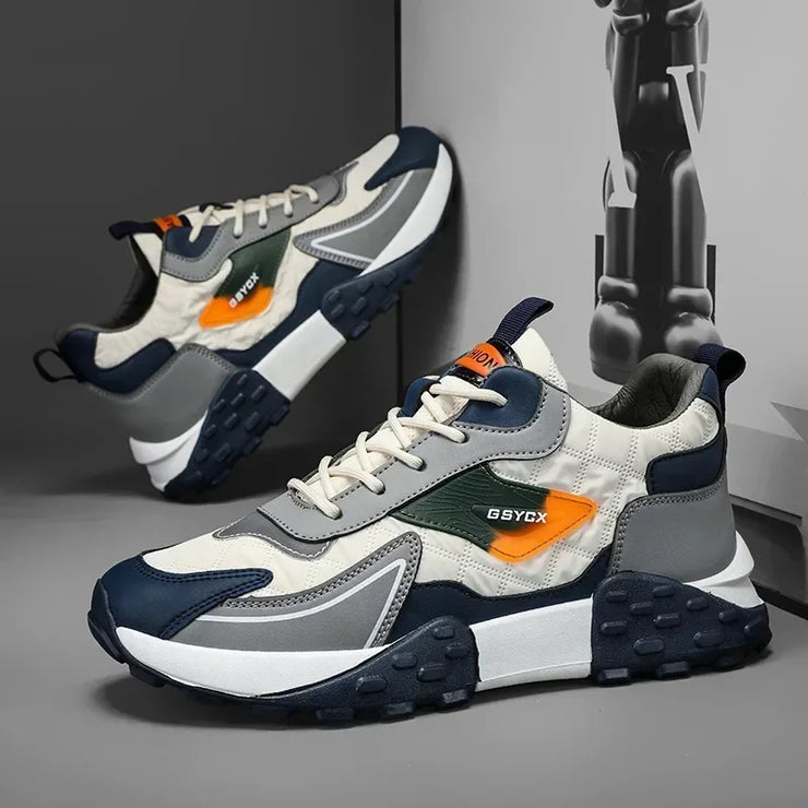 2025 Men’s Luxury Platform Sneakers – Winter Cotton Running Shoes (Plus Size)
