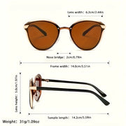 Unisex Gold Frame Sunglasses – High-Quality Outdoor Eyewear