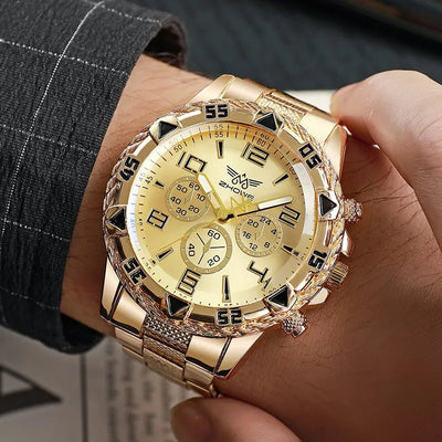 Men’s Luxury Steel Watch Stylish, durable, and perfect for business or casual wear.