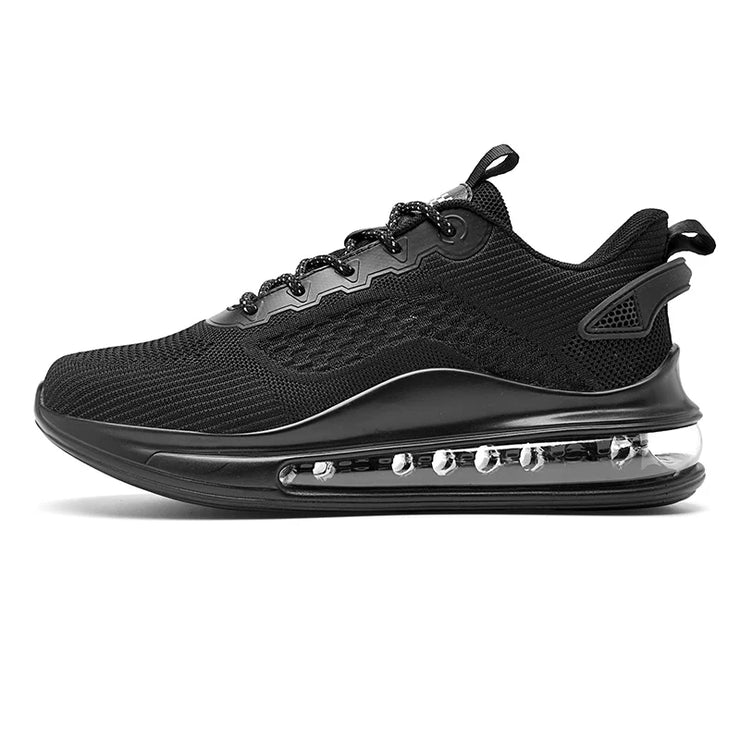 2025 Men’s Air Cushion Sneakers – Breathable Knit Running Shoes