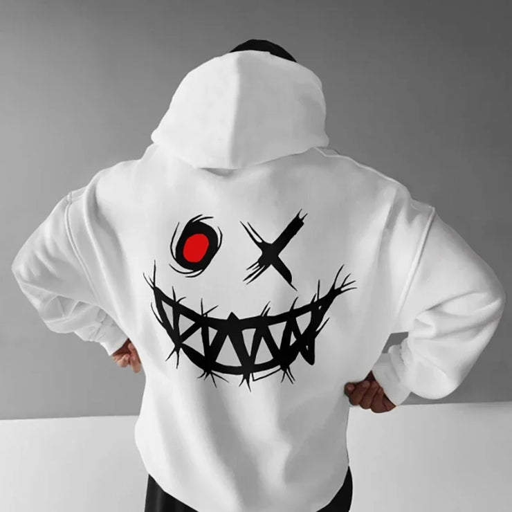 Men’s Oversized Hoodie – Casual Printed Pullover Sweatshirt