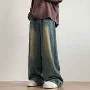 Men’s Baggy Distressed Jeans – Vintage Wide-Leg Streetwear Pants