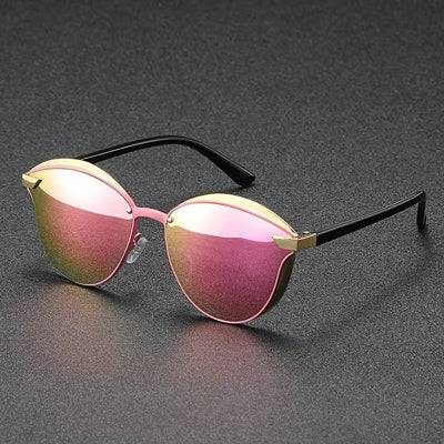 Unisex Gold Frame Sunglasses – High-Quality Outdoor Eyewear
