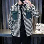 Men’s Printed Jacket – Trendy Korean Style Casual Coat