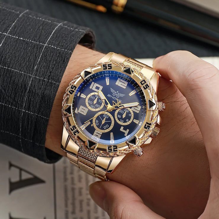 Men’s Luxury Steel Watch Stylish, durable, and perfect for business or casual wear.