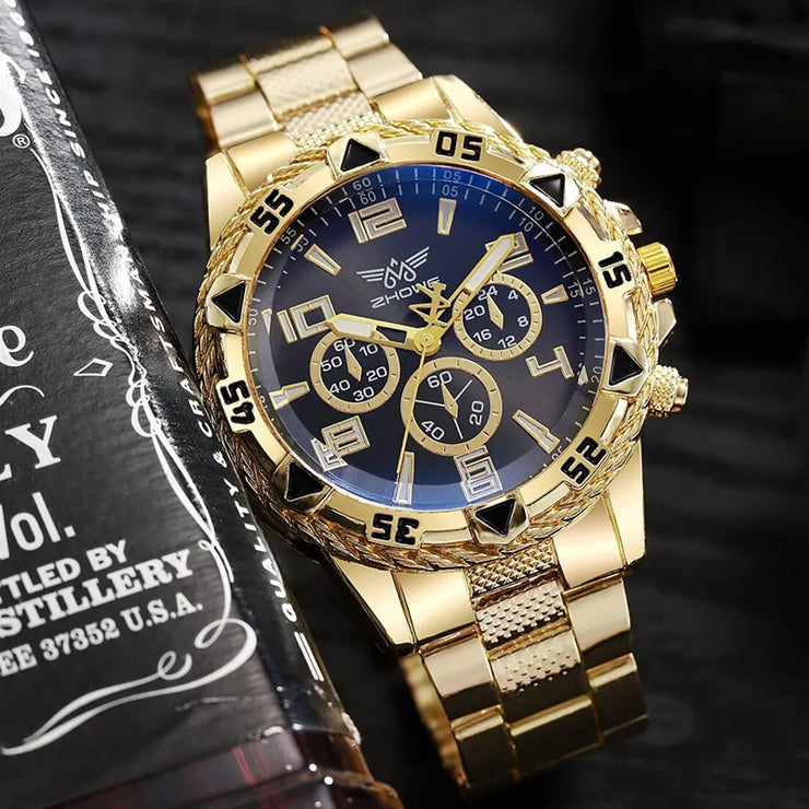 Men’s Luxury Steel Watch Stylish, durable, and perfect for business or casual wear.