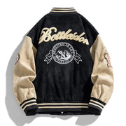 Men’s Embroidered Baseball Jacket – High Street Bomber Coat
