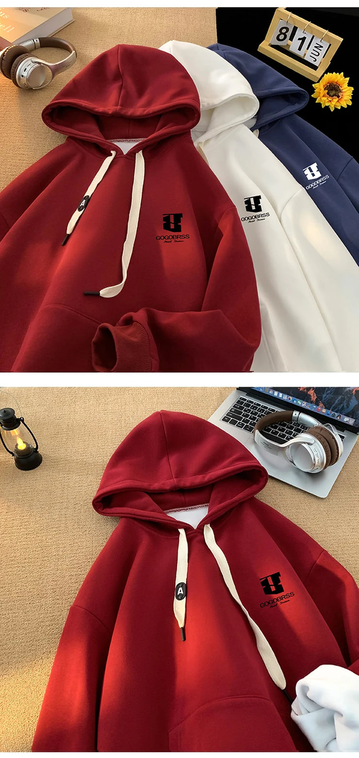Unisex Hip-Hop Printed Hoodie – Loose Winter Streetwear Sweatshirt