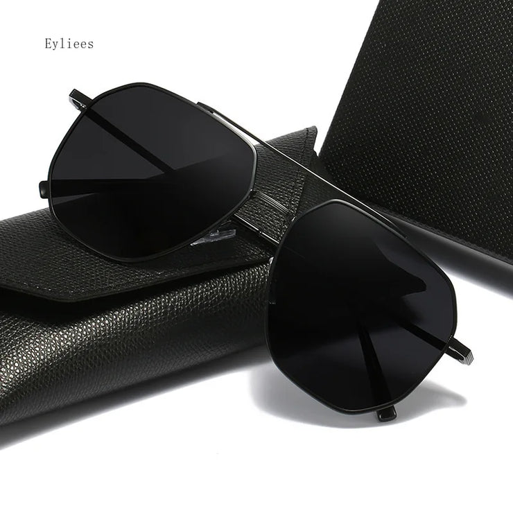 Luxury Polarized Aviator Sunglasses – Vintage Mirror Lens, Unisex