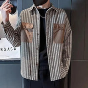 Men’s Printed Jacket – Trendy Korean Style Casual Coat