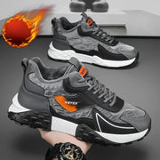 2025 Men’s Luxury Platform Sneakers – Winter Cotton Running Shoes (Plus Size)