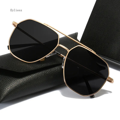 Luxury Polarized Aviator Sunglasses – Vintage Mirror Lens, Unisex