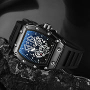 Men’s Large Dial Sport Watch – Square, Quartz, Waterproof, Luminous.