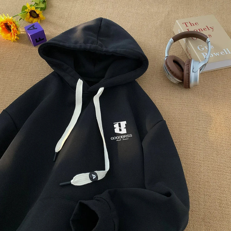 Unisex Hip-Hop Printed Hoodie – Loose Winter Streetwear Sweatshirt